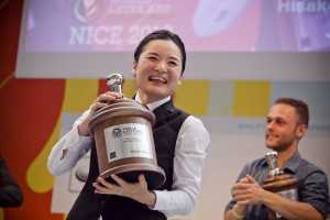 Hisako Yoshikawa, Ogawa Coffee Co. LTD., JAPAN - winner of World Latte Art comp at World of Coffee Nice 2013