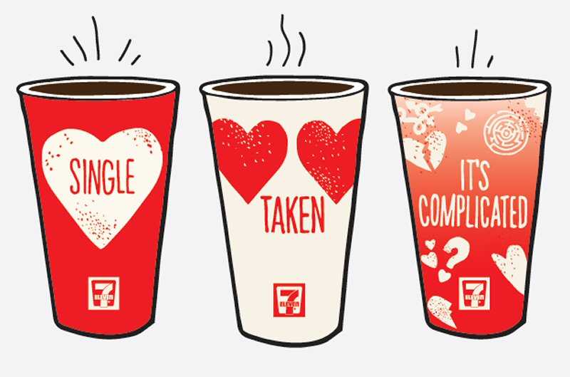 CANADA - 7-Eleven invites guests to share their status over coffee this Val...