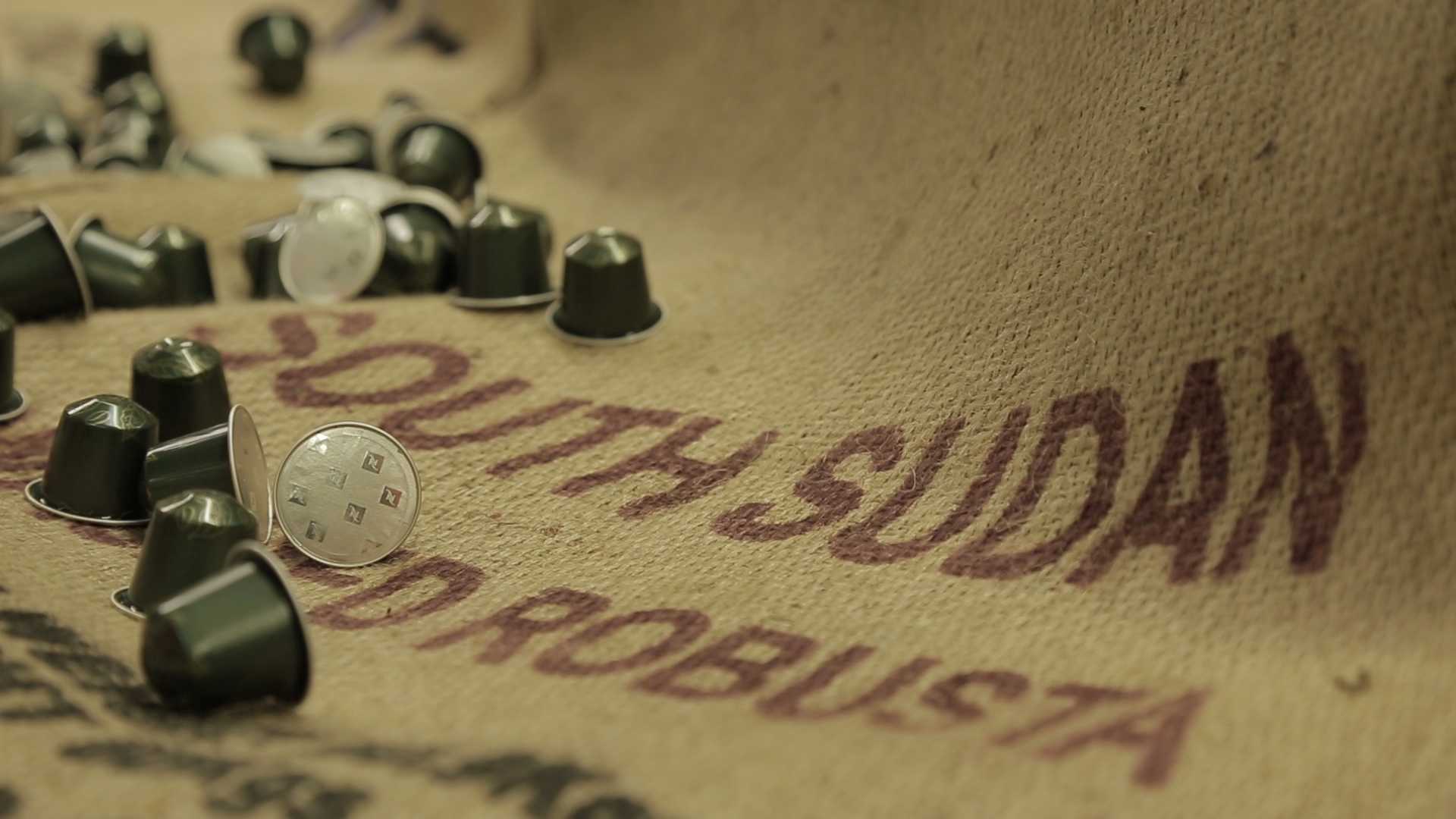 Nespresso Sulujacapsules jutebags South Sudan