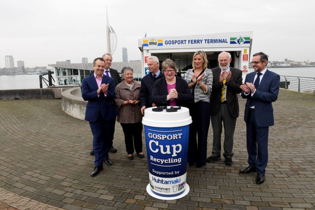UK Environment Minister launches pioneering paper cup recycling scheme