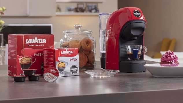 Tiny: The quality of Lavazza Espresso inside, a whole bunch of fun outside