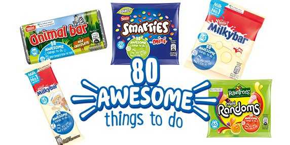 Nestlé 80-awesome-things-to-do-on-pack-promotion