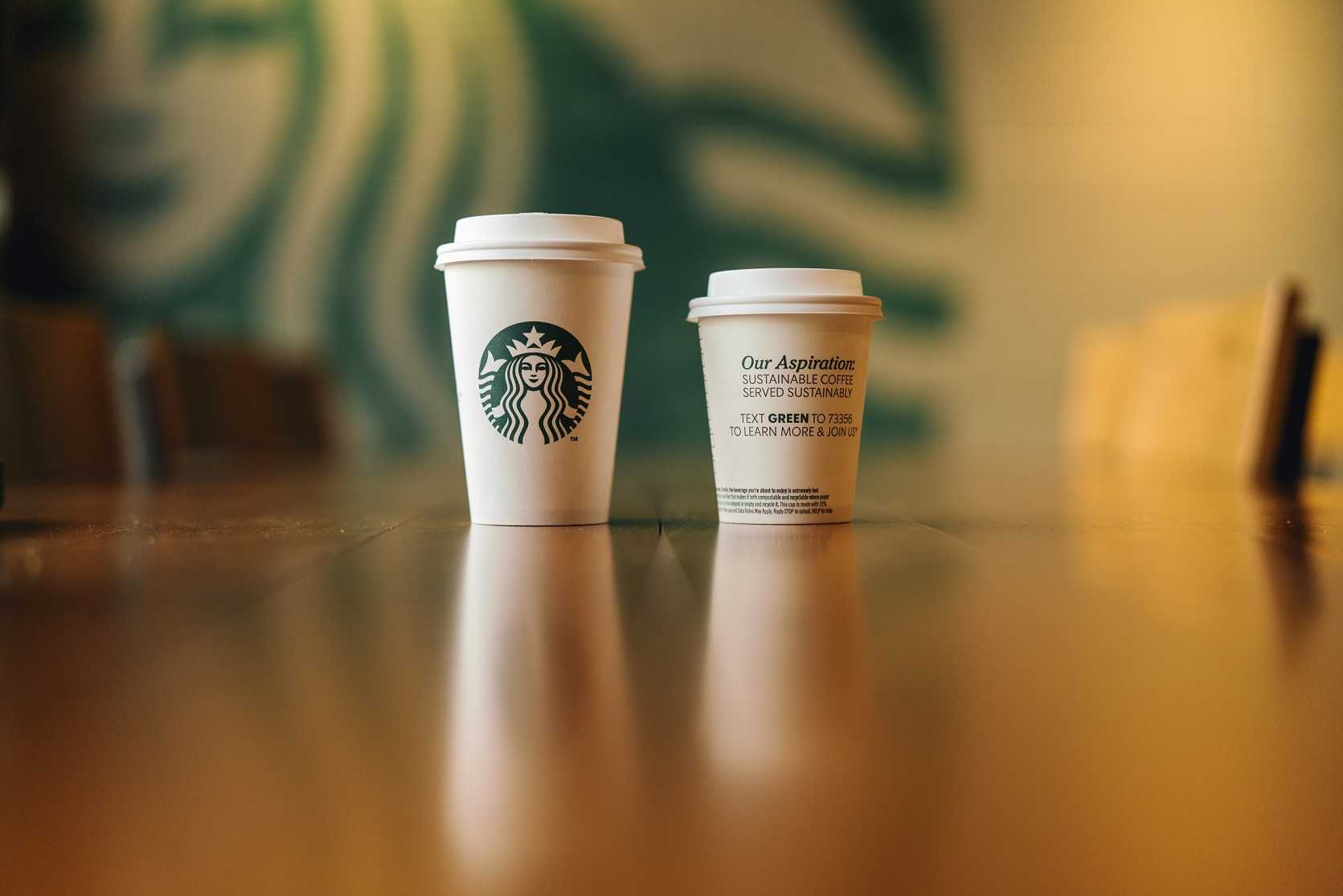 Starbucks greener cups