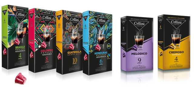 Cellini coffee capsules