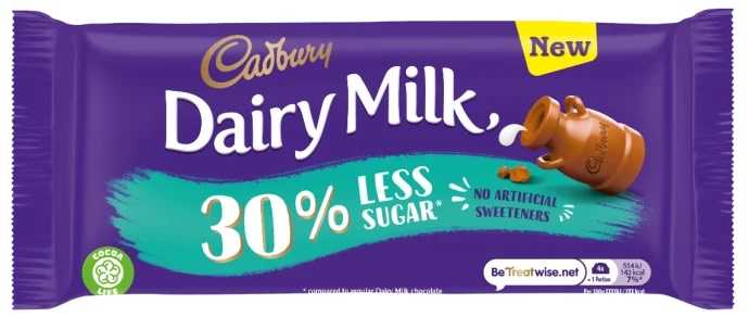 Cadbury less sugar