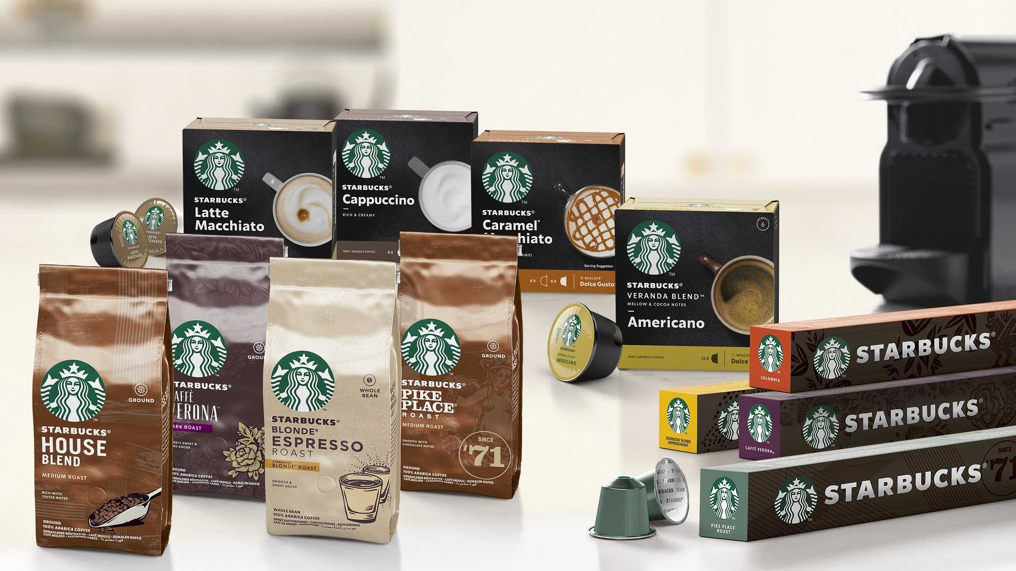 Nestle begins selling Starbucks-branded coffee capsules in