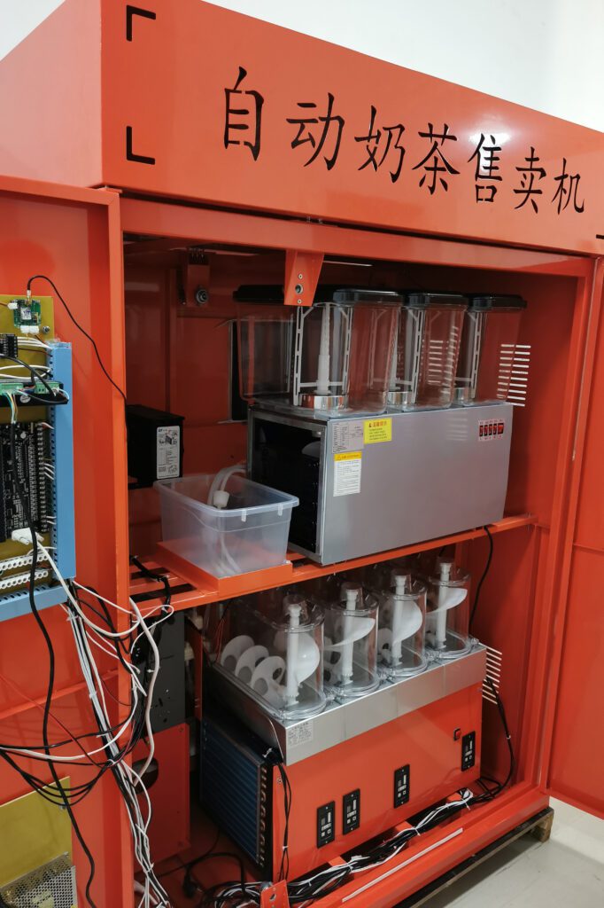 Students at University of Macau develop smart milk tea vending machine
