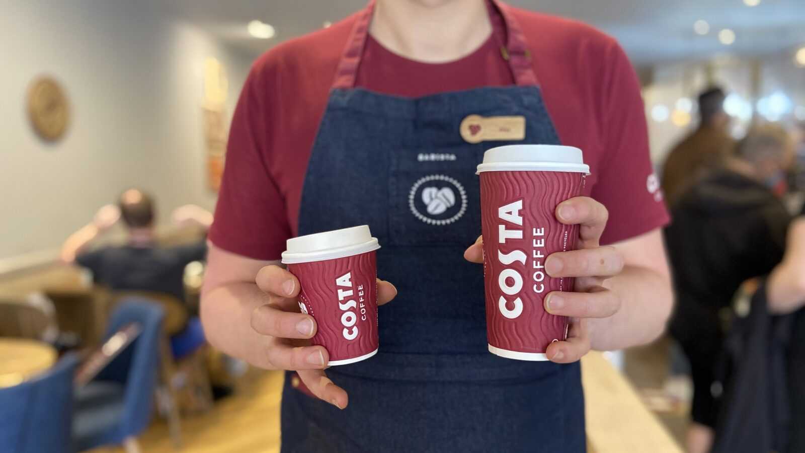 Costa Coffee mini cup size