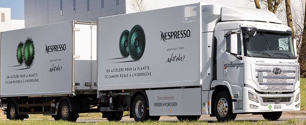 Nespresso hydrogen-powered truck