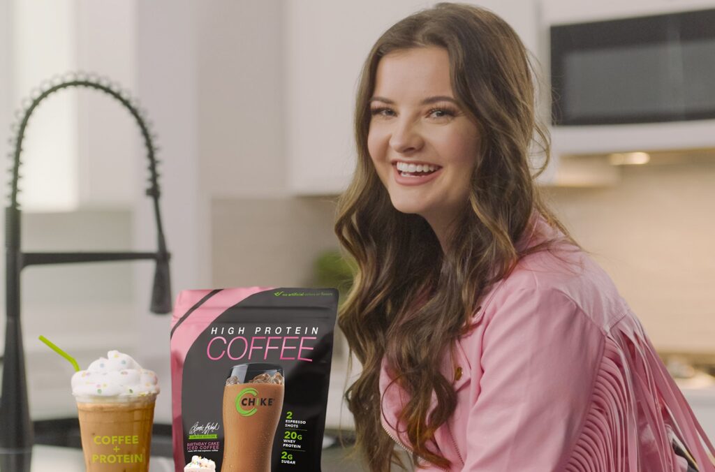 Brooke Hyland cobrands new Chike Protein Iced Coffee