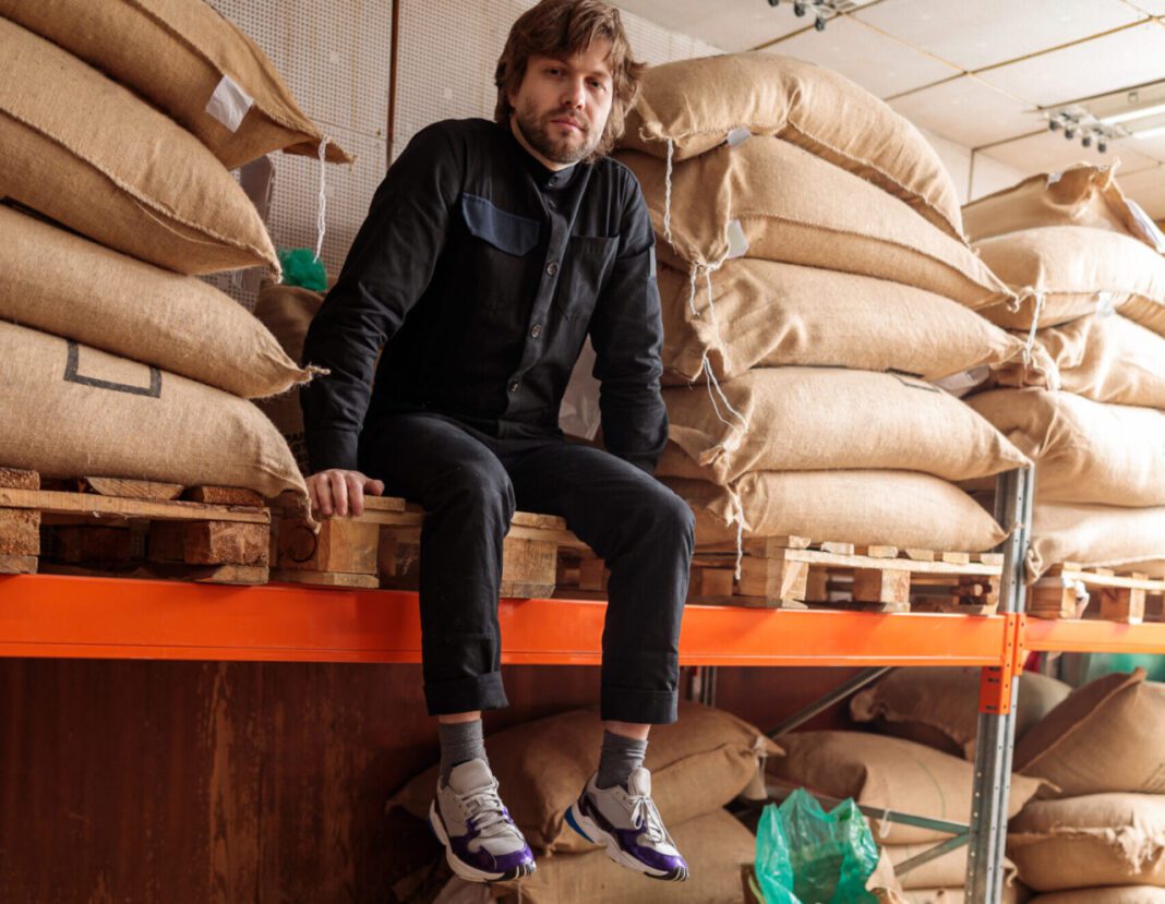 Shwarts among green bags (photho provided)