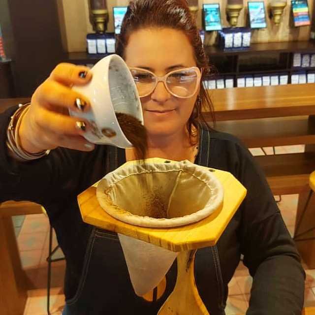 Jannina Pojan at work (photo granted)