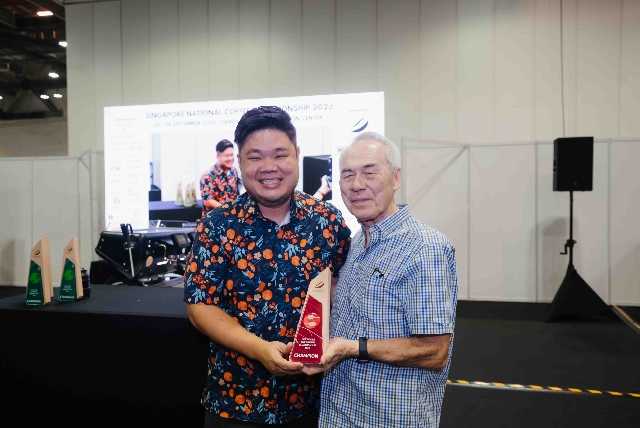 Singapore Cup Tasters Championship 2023 Champion – Terence Tan from Tad Coffee