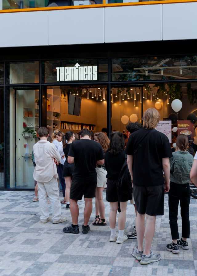 Outside one of The Miners (photo granted)